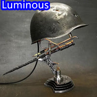 Helmet Lamp Resin Decoration Crafts