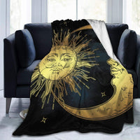 Blanket Warm Sofa Blanket Printed Double-sided Flannel