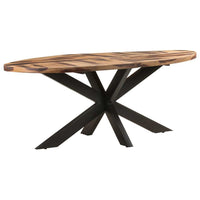 vidaXL Dining Table Oval 78.7"x39.4"x29.5" Acacia Wood