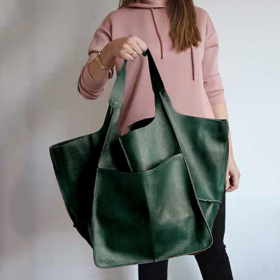 Fashionable Soft Leather Large Handbag