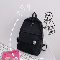 Nylon Zipper Everyday Backpacks