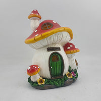 Garden Mushroom House Resin Decorations Courtyard Lawn Decoration Solar Energy