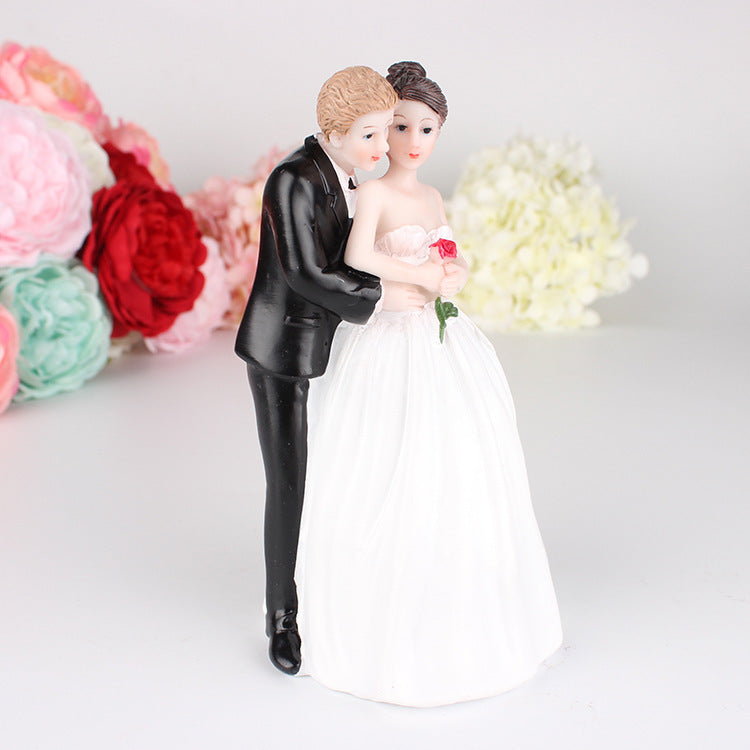 Bride and Groom Cake Decorations Resin