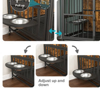 Multifunctional Dog Cage Furniture With Removable Trays