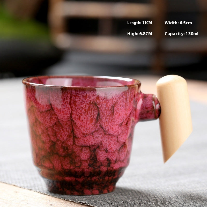 Wooden Handle Ceramic Cup Dahuaware