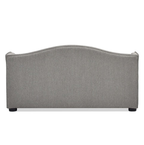 Robin 35 Tufted Wingback Pet Sofa Bed, Medium, Uptown Gray Stain Resistant High Performance Polyester