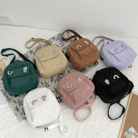 Women's Fashion Corduroy Solid Color One Shoulder Messenger Bag