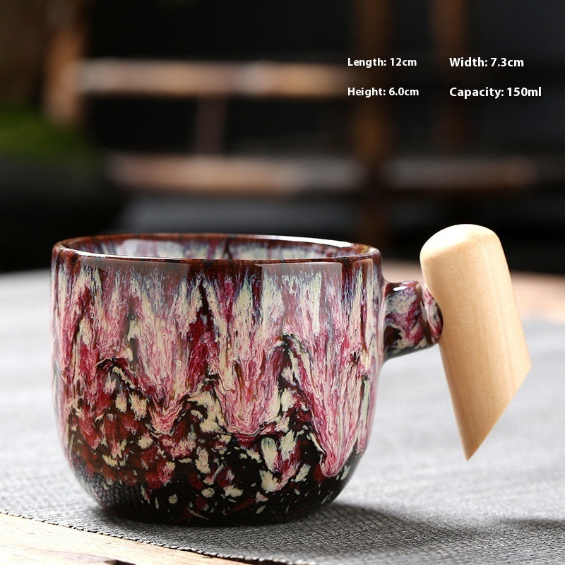 Wooden Handle Ceramic Cup Dahuaware