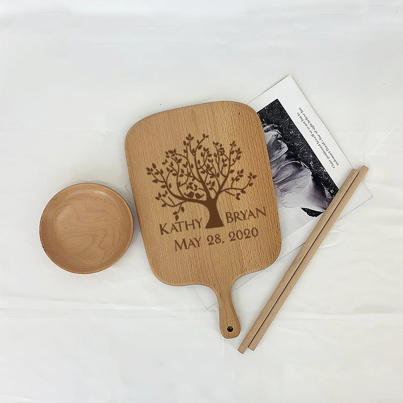 Custom Engraved Cutting Board Wedding Gift Housewarming Personalized Engraved Cutting Board