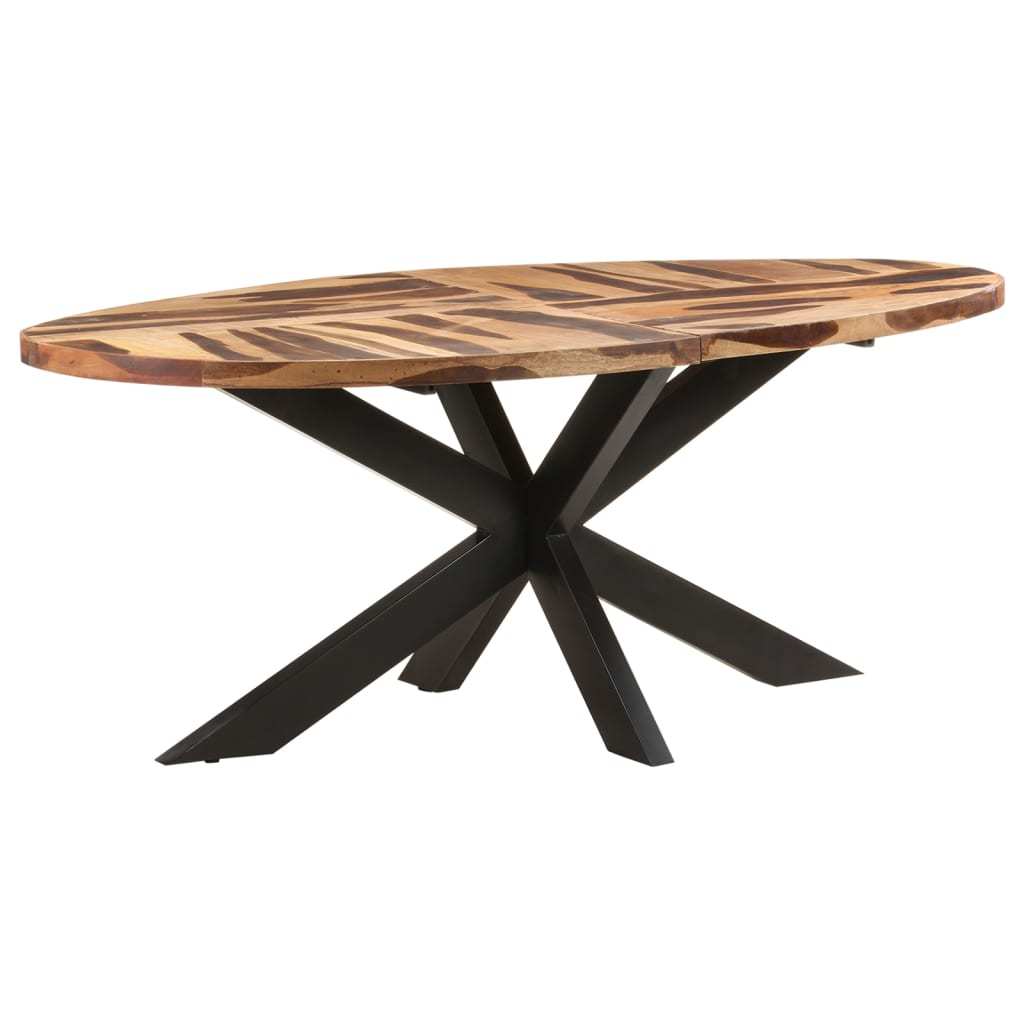 vidaXL Dining Table Oval 78.7"x39.4"x29.5" Acacia Wood