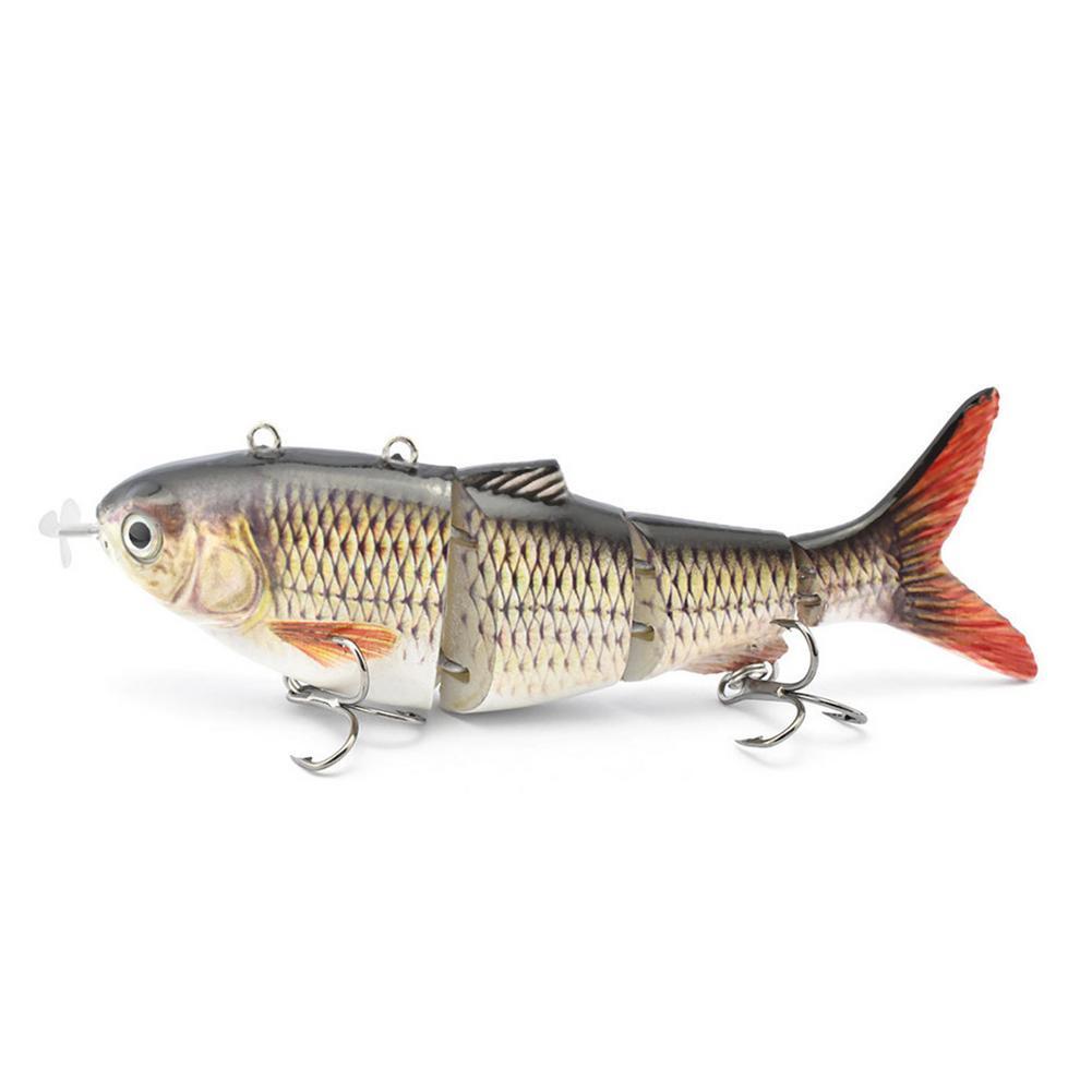 Automatic Swimming Electronic Fish 130mm 42g Propeller Smart Bait Rechargeable Lure Bait