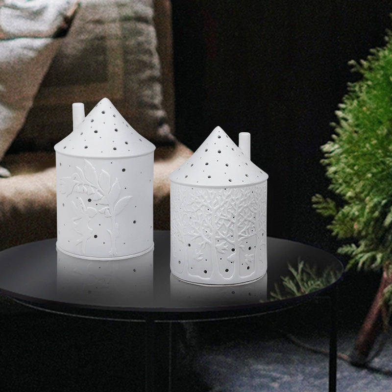 Tiny House Ceramic Candle Holder Ideas