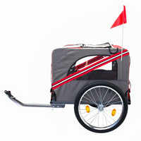 Outdoor Heavy Duty Foldable Utility Pet Stroller Dog Carriers Bicycle Trailer