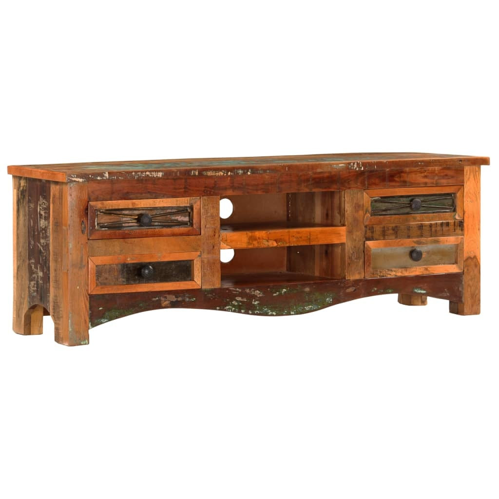 vidaXL TV Stand 47.2"x11.8"x15.7" Solid Wood Reclaimed