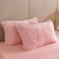 Plush Thickened Warm Mink Fur Four-piece Set