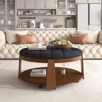 Round Footstool Coffee Table