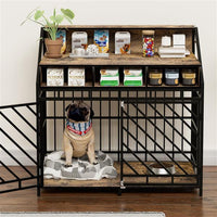 43.3 Inch Dog Cage Furniture For Large Dogs