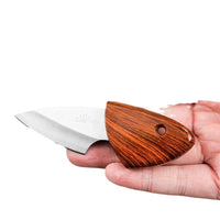 Portable Knife With Shell Wood Grain