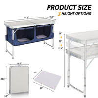 4ft Outdoor Folding Table