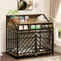 43.3 Inch Dog Cage Furniture For Large Dogs