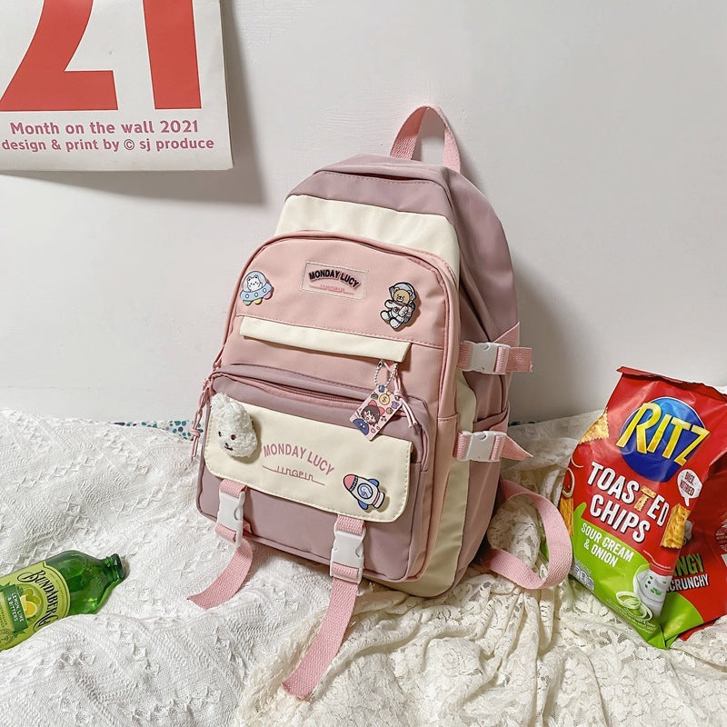 Elementary School Students' Mori All-match Backpack Large Capacity Shoulders