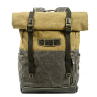 British Retro Outdoor Backpack Large Capacity Canvas Travel Mountaineering