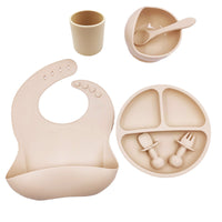 Baby Cutlery Set Silicone Bib Silicone Cup Spoon