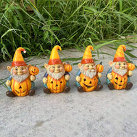 New Halloween Pumpkin Old Man Gnomes