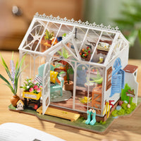 Rolife Mengyu Flower Minature House DIY Building Toys With LED Light For Gifts