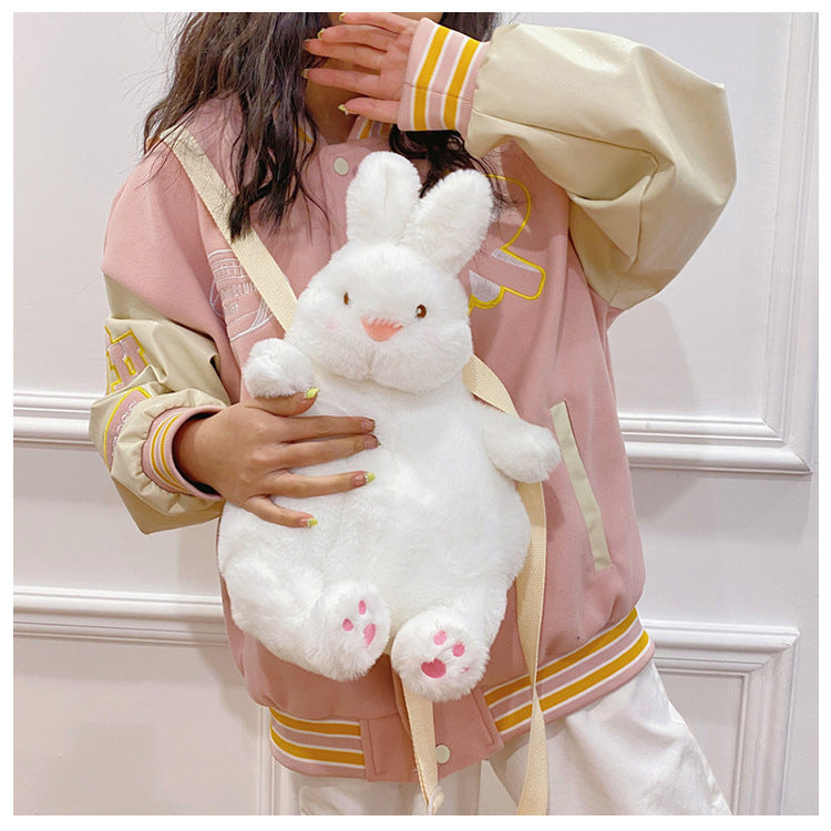 Plush Little Duck Rabbit Women's Cute Small Backpack