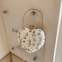 Sweet Floral Chain Crossbody Bag Fashion Tote