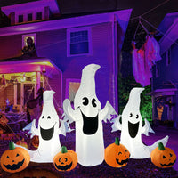 Halloween Inflatable Ghost With Pumpkins