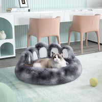 Bear Paw Shape House  With Removable Washable Bed Mat For Deep Sleeping - Keeping Warm