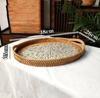 Rattan Shell Tray