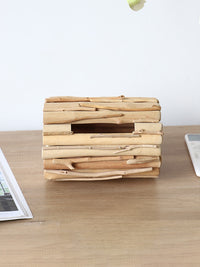 Home Tabletop Wooden Roll Paper Holder