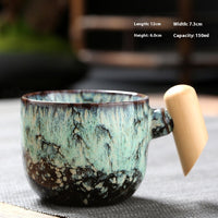 Wooden Handle Ceramic Cup Dahuaware