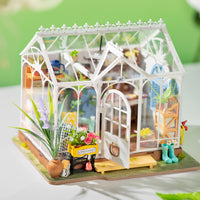 Rolife Mengyu Flower Minature House DIY Building Toys With LED Light For Gifts