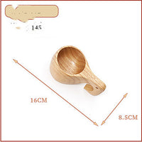 New Japanese Style Wooden Mug Anti Scald Handle Cup Simple Literature and Art Milk Cup Coffee Cup Water Cup.0