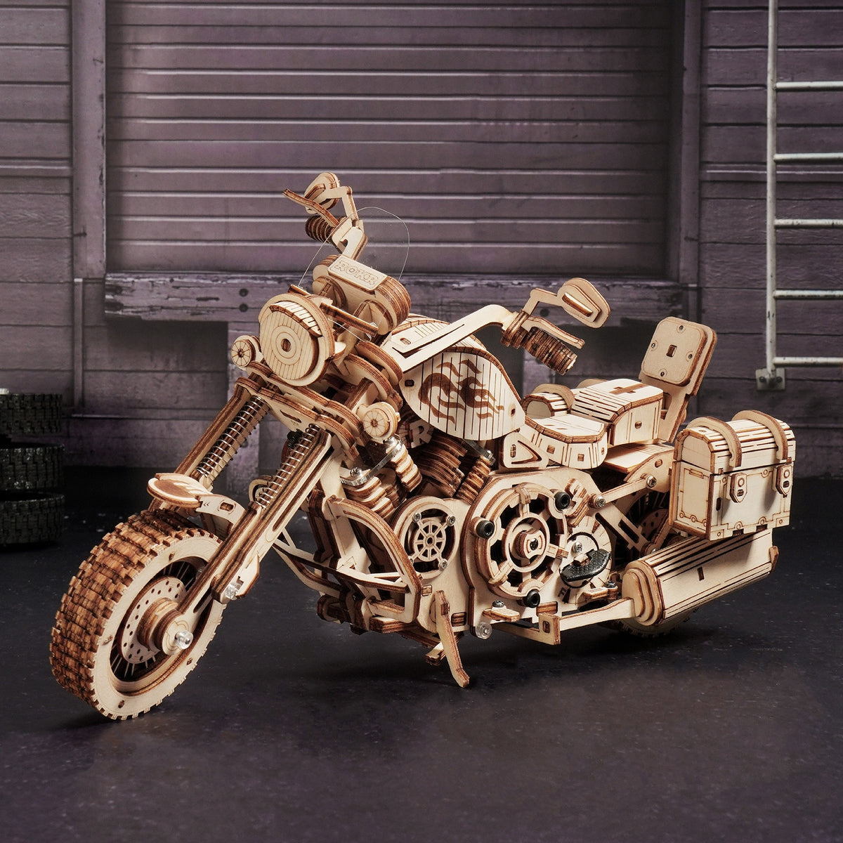 Robotime Rokr Cruiser Motorcycle DIY Wooden Model LK504