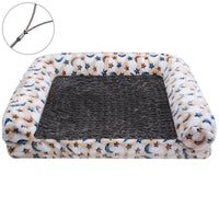 Removable And Washable Cartoon Footprint Dog House Pet Sofa