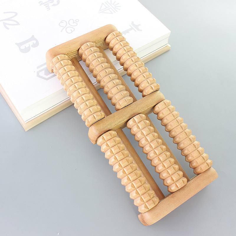 Thickened Wooden Foot Massager Wooden Roller Type