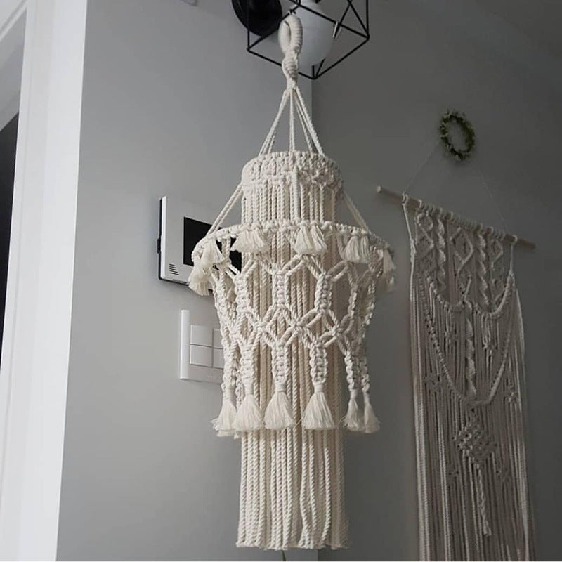 Creative Macrame Soft-Mounted Decorative Lampshade