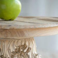 Old Column Carved Cake Stand