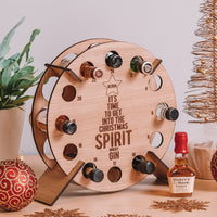 Popular Christmas Countdown Wine Rack Wooden Decorations