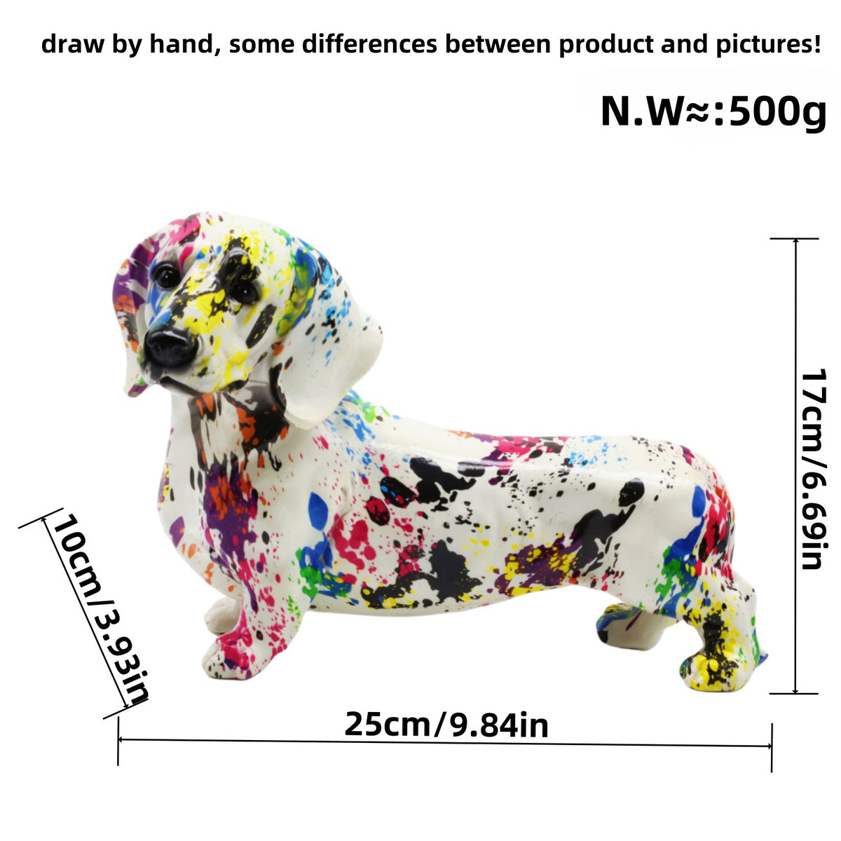 Colorful Weiner Dog Decorations