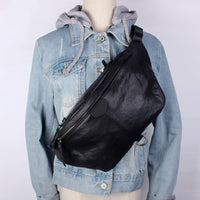 Men's Fashion Casual Head Leather Shoulder Bag