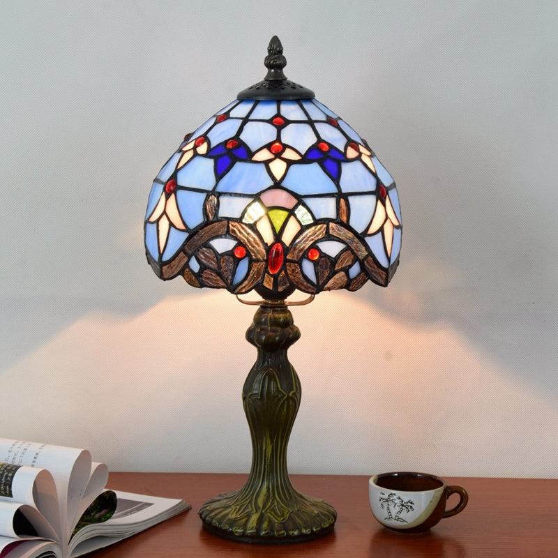 Stained Glass Retro Bar Bedroom Bedside Table Lamp