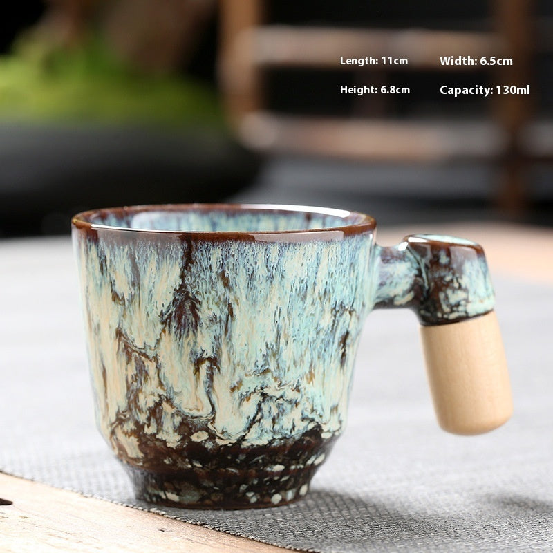 Wooden Handle Ceramic Cup Dahuaware