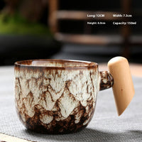 Wooden Handle Ceramic Cup Dahuaware