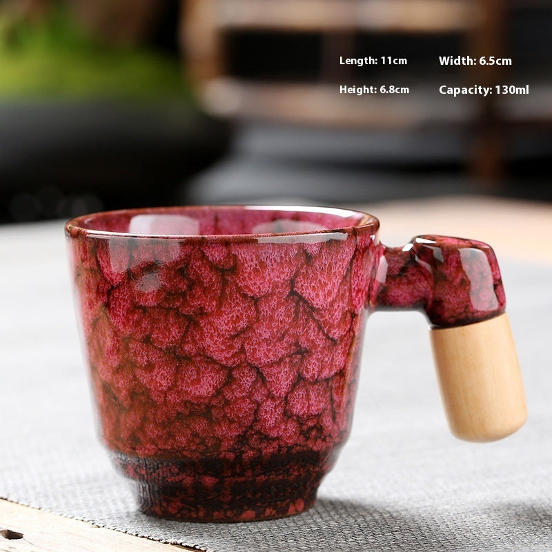 Wooden Handle Ceramic Cup Dahuaware